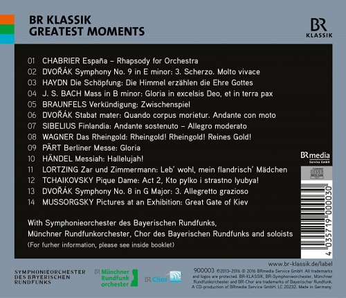 Symphonieorchester des Bayerischen Rundfunks, Münchner Rundfunkorchester - BR Klassik: Greatest Moments (2016)