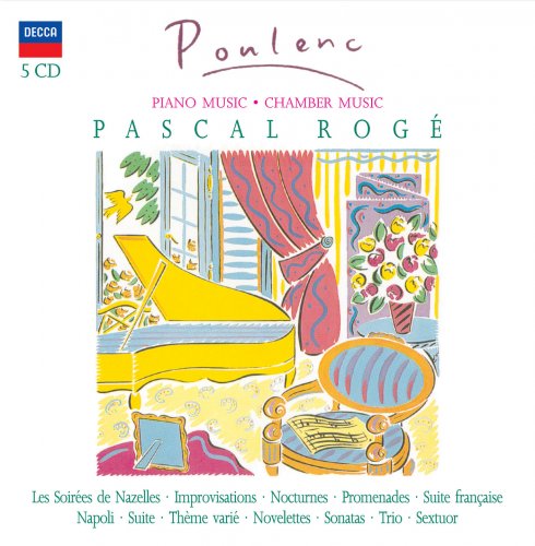 Pascal Rogé - Poulenc: Piano Music & Chamber Works [5CD] (2005)