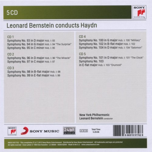 Leonard Bernstein - Leonard Bernstein conducts Haydn Symphonies [5CD] (2012)