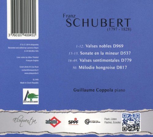 Guillaume Coppola - Schubert: Valses nobles et sentimentales (2014) [Hi-Res]