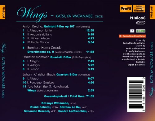 Katsuya Watanabe, Klaidi Sahatci, Stefano Lo Re - Takemitsu: Wings (2018) [Hi-Res]