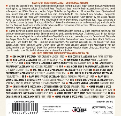 Ken Colyer's Jazzmen, Skiffle Group, Papa Bue's Viking Jazzband, Chris Barber's Jazz Band, Mr. Acker Bilk's Paramount Jazzband - Milestones of Legends - Trad Jazz, Vol. 1-10 (2017)