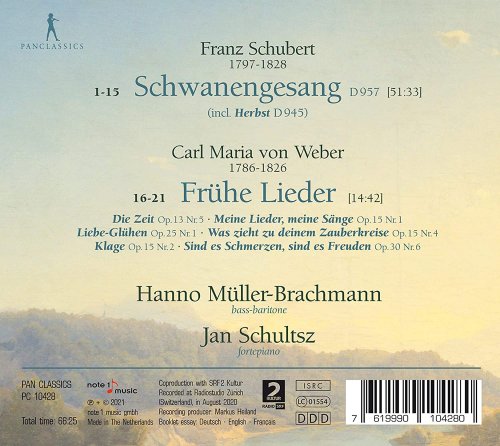 Hanno Müller-Brachmann, Jan Schultsz - Schubert & Weber: Vocal Works (2021) [Hi-Res]