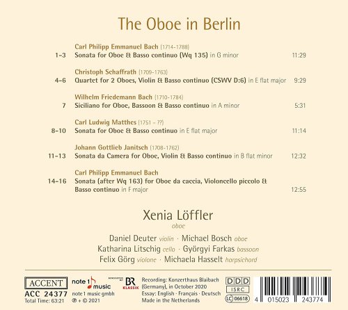 Xenia Löffler - The Oboe in Berlin (2021)