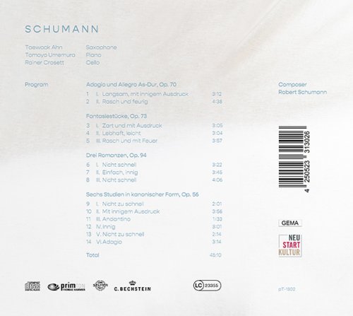 Taewook Ahn & Tomoyo Umemura - Schumann (2021) [Hi-Res]