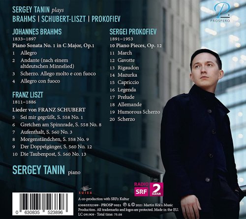 Sergey Tanin - Piano Recital: Brahms, Liszt-Schubert, Prokofiev (2021) [Hi-Res]