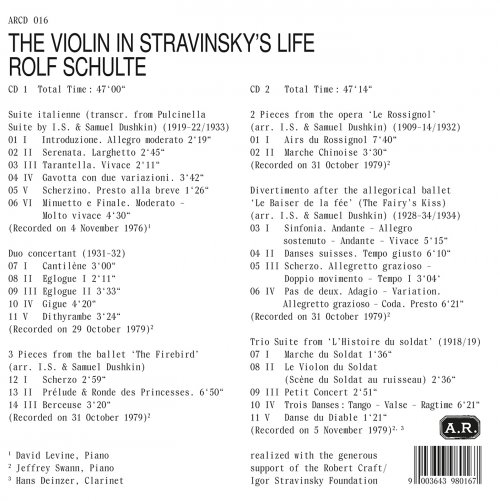 Rolf Schulte - The Violin in Stravinsky's Life (2021)