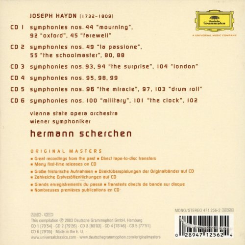 Hermann Scherchen - The 1950s Haydn Symphonies Recordings (2003) [6CD Box Set]