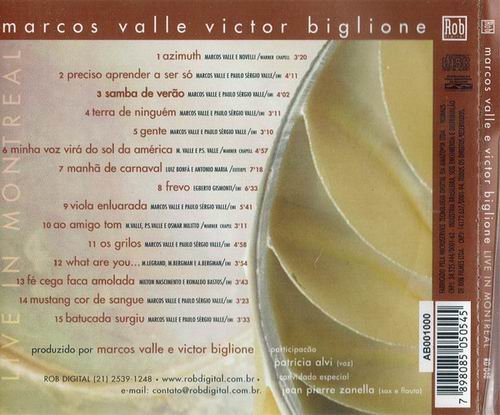Marcos Valle E Victor Biglione - Live in Montreal (2002)