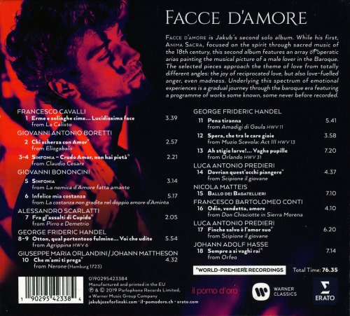 Jakub Józef Orliński - Facce d'amore (2019) CD-Rip