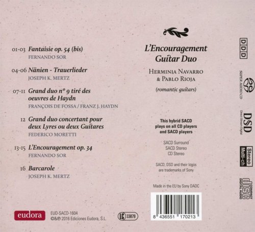 L'Encouragement Guitar Duo - L'encouragement - 19th Century Guitar Duos (Works from Sor, HaydnFossa, Moratti, Mertz) (2016) [DSD & Hi-Res]