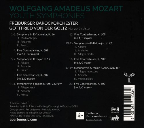 Gottfried von der Goltz - Mozart: Youth Symphonies (2019) CD-Rip