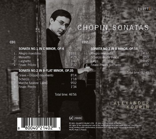 Alexander Kobrin - Chopin: Piano Sonatas Nos. 1-3 (2021)