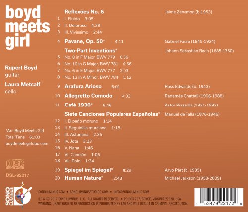 Laura Metcalf, Rupert Boyd, Boyd Meets Girl - Boyd Meets Girl (2017) [DSD & Hi-Res]