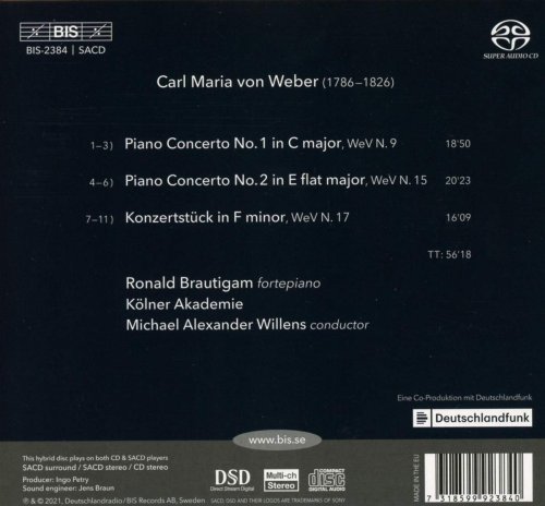 Ronald Brautigam - Weber: Complete Works for Piano & Orchestra (2021) CD-Rip