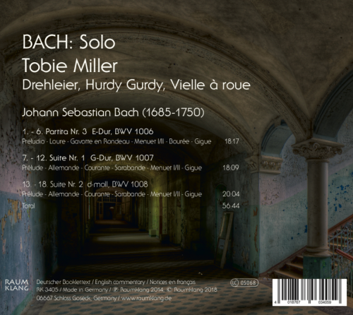 Tobie Miller - BACH: Solo (2018) [Hi-Res]