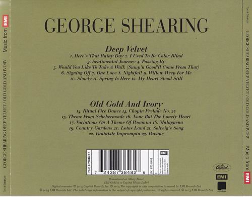 George Shearing - Deep Velvet/Old Gold And Ivory (2005)