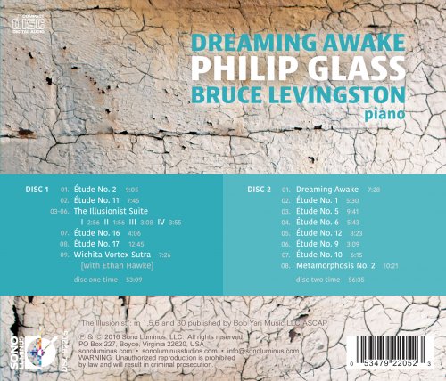 Bruce Levingston, Ethan Hawke - Glass: Dreaming Awake (2016) [DSD & Hi-Res]