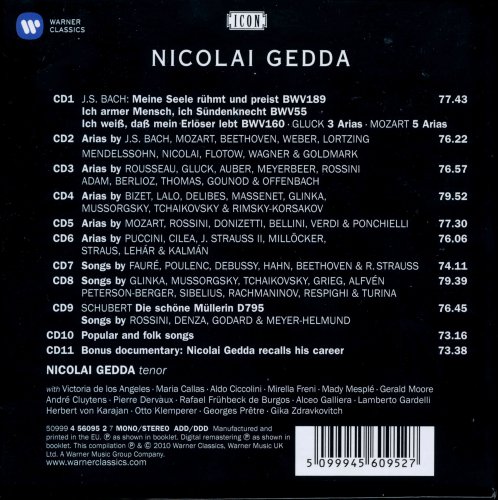 Nicolai Gedda - Lyric Poet of the Tenor Voice (2010) [11CD Box Set]