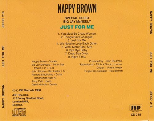 Nappy Brown - Just For Me (1988)