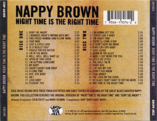 Nappy Brown - Night Time Is The Right Time (2002)