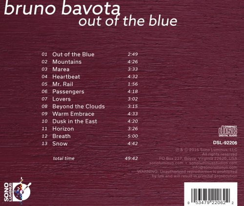 Bruno Bavota - Bruno Bavota: Out of the Blue (2016) [DSD & Hi-Res]