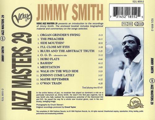 Jimmy Smith - Verve Jazz Masters 29 (1994) 320 kbps+CD Rip