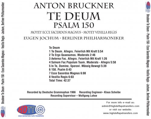 Eugen Jochum - Bruckner: Te Deum / Psalm 150 (1966) [2019] Hi-Res