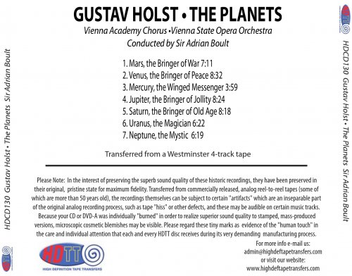 Adrian Boult - Holst: The Planets (1959) [2016] Hi-Res