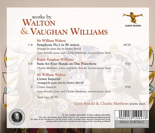 Lynn Arnold & Charles Matthews - Walton & Vaughan Williams: Piano Works (2021) [Hi-Res]