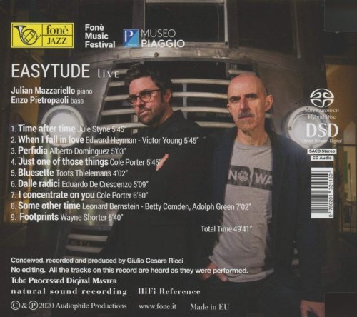 Julian Mazzariello & Enzo Pietropaoli - Easytude live (2020) [DSD & Hi-Res]