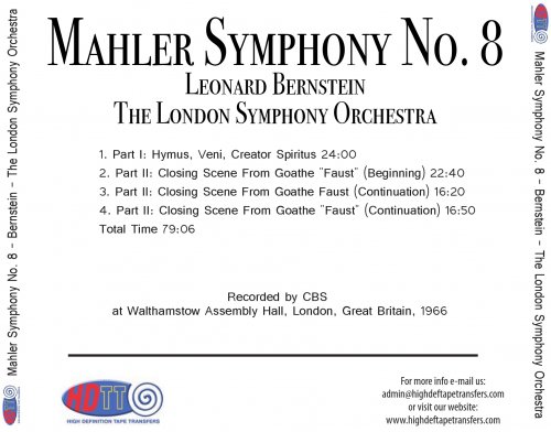 Leonard Bernstein - Mahler: Symphony No. 8 (1966) [2016] Hi-Res