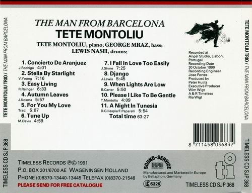 Tete Montoliu Trio - The Man From Barcelona (1991) 320 kbps+CD Rip