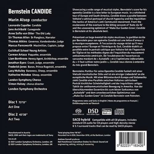 Marin Alsop, London Symphony Orchestra, Leonardo Capalbo, Jane Archibald, Anne Sofie von Otter, Sir Thomas Allen - Bernstein: Candide (2021) [Hi-Res]