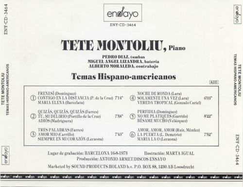 Tete Montoliu - Temas Hispano-americanos (1973)