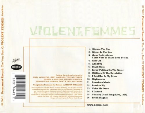 Violent Femmes - Permanent Record: The Very Best Of Violent Femmes (2005)