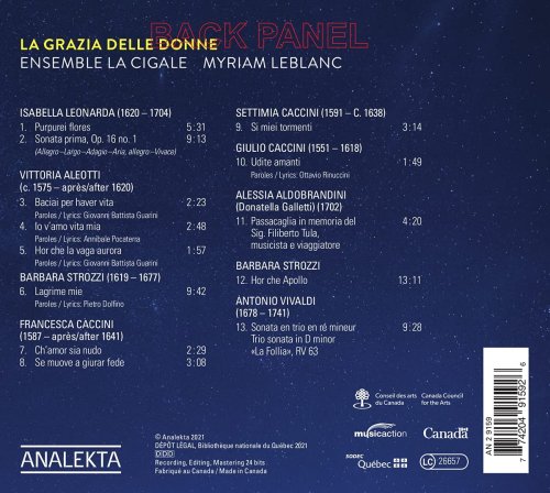 Ensemble La Cigale - La Grazia Delle Donne (2021) Hi-Res