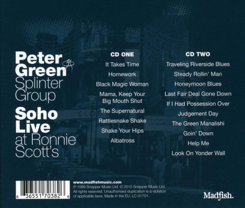 Peter Green Splinter Group - Soho Live at Ronnie Scott's (1999)