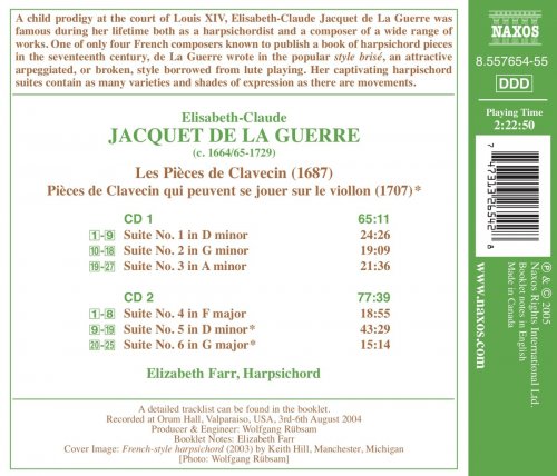 Elizabeth Farr - Jacquet De La Guerre: Harpischord Suites Nos. 1-6 (2005)