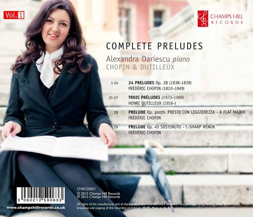 Alexandra Dariescu - Chopin & Dutilleux: Complete Preludes, Vol. 1 (2013)