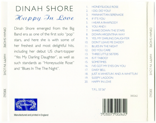 Dinah Shore - Happy in Love (1995)