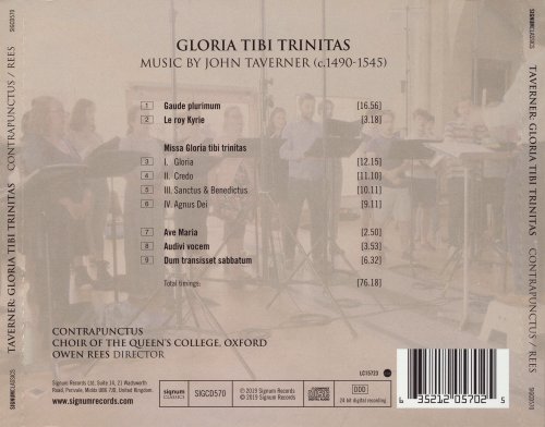 Choir of The Queen's College Oxford & Owen Rees - Gloria Tibi Trinitas (2019)
