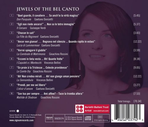 Elena Xanthoudakis, Royal Northern Sinfonia, Richard Bonynge -  Jewels of the Bel Canto: Arias by Donizetti, Bellini, Verdi & Rossini (2014) [Hi-Res]