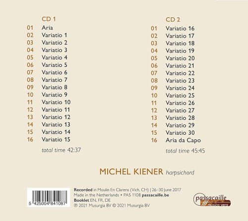 Michel Kiener - Bach: Goldberg Variations (2021) [Hi-Res]