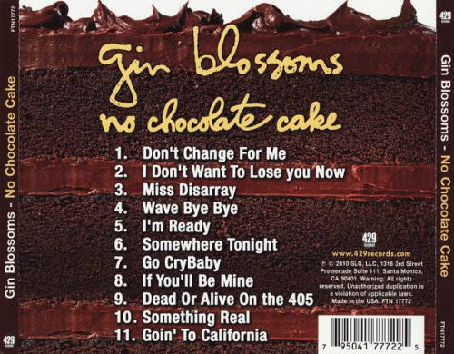 Gin Blossoms - No Chocolate Cake (2010)