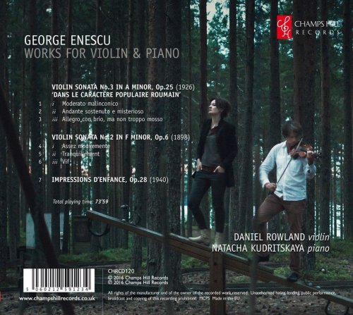 Daniel Rowland & Natacha Kudritskaya - George Enescu: Works for Violin & Piano (2016)