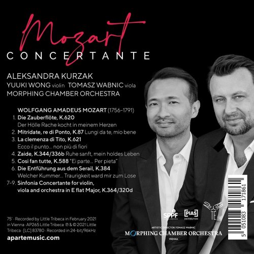 Aleksandra Kurzak, Yuuki Wong, Tomasz Wabnic, Morphing Chamber Orchestra - Mozart Concertante (2021) [Hi-Res]