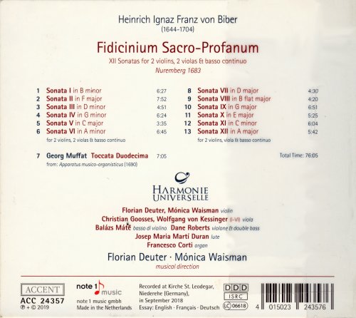 Harmonie Universelle - Fidicinium Sacro-Profanum (2019) CD-Rip