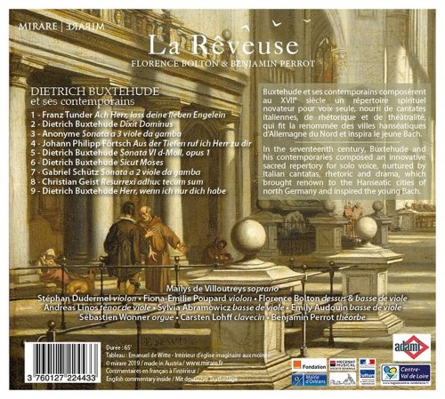 La Rêveuse, Benjamin Perrot, Florence Bolton & Maïlys de Villoutreys - Buxtehude: Cantates pour Voix Seule-Manuscrits d'Uppsala (2020) CD-Rip