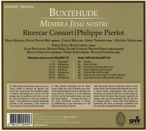 Ricercar Consort, Philippe Pierlot - Buxtehude: Membra Jesu Nostri (2019) CD-Rip